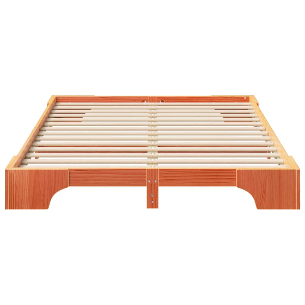 Estrutura da cama castanho 140 x 220 cm