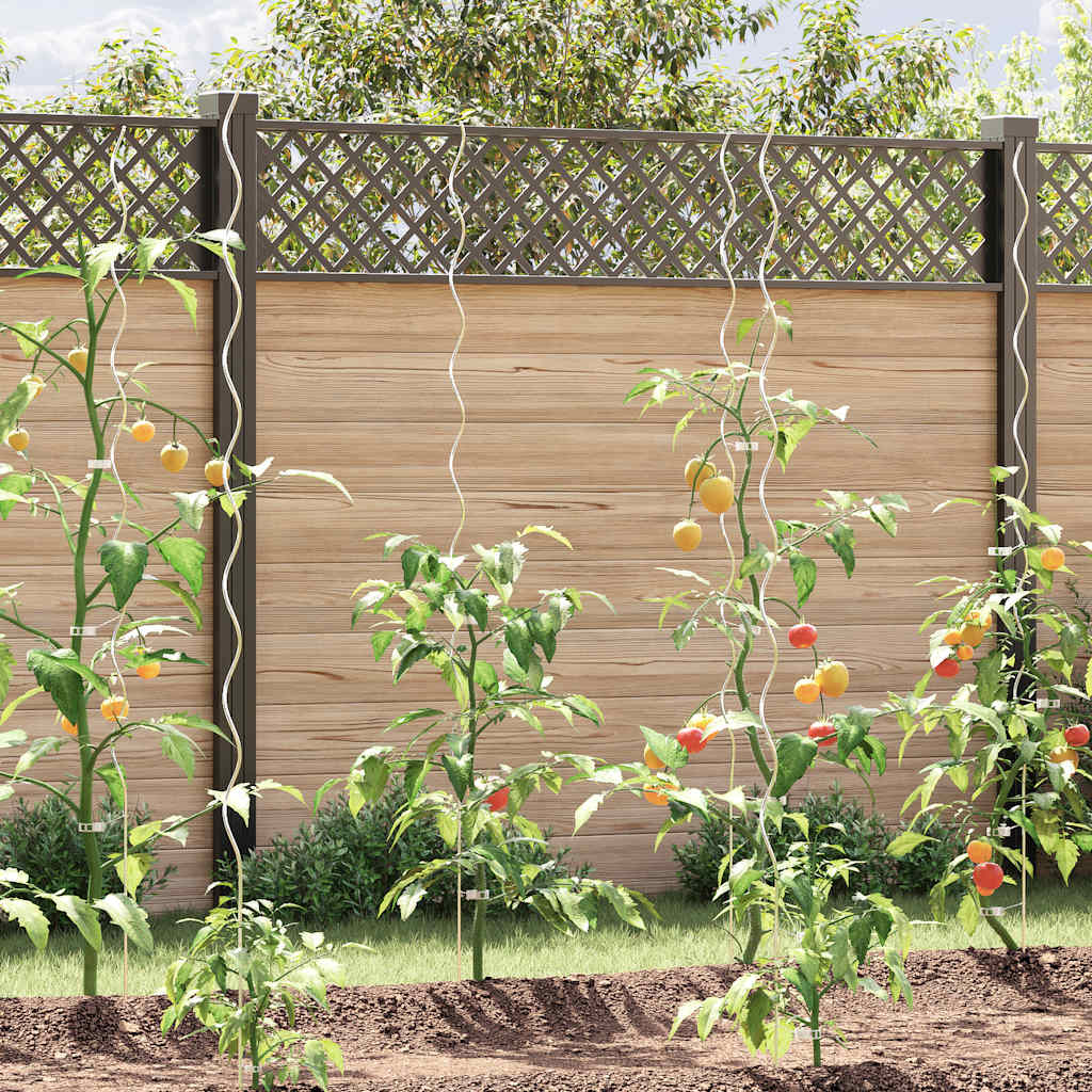 Suportes para plantas em espiral 5 pcs 170 cm aço galvanizado
