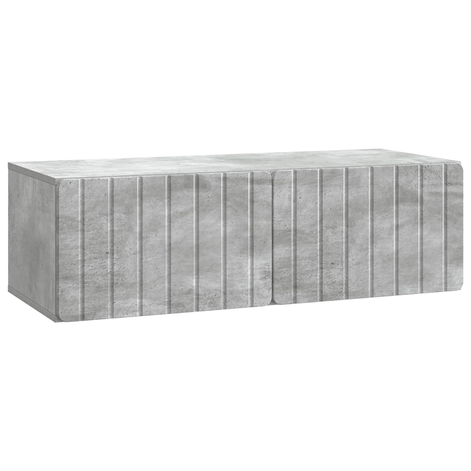 Gabinete de TV de parede 98 x 41 x 30 cm cinzento cimento