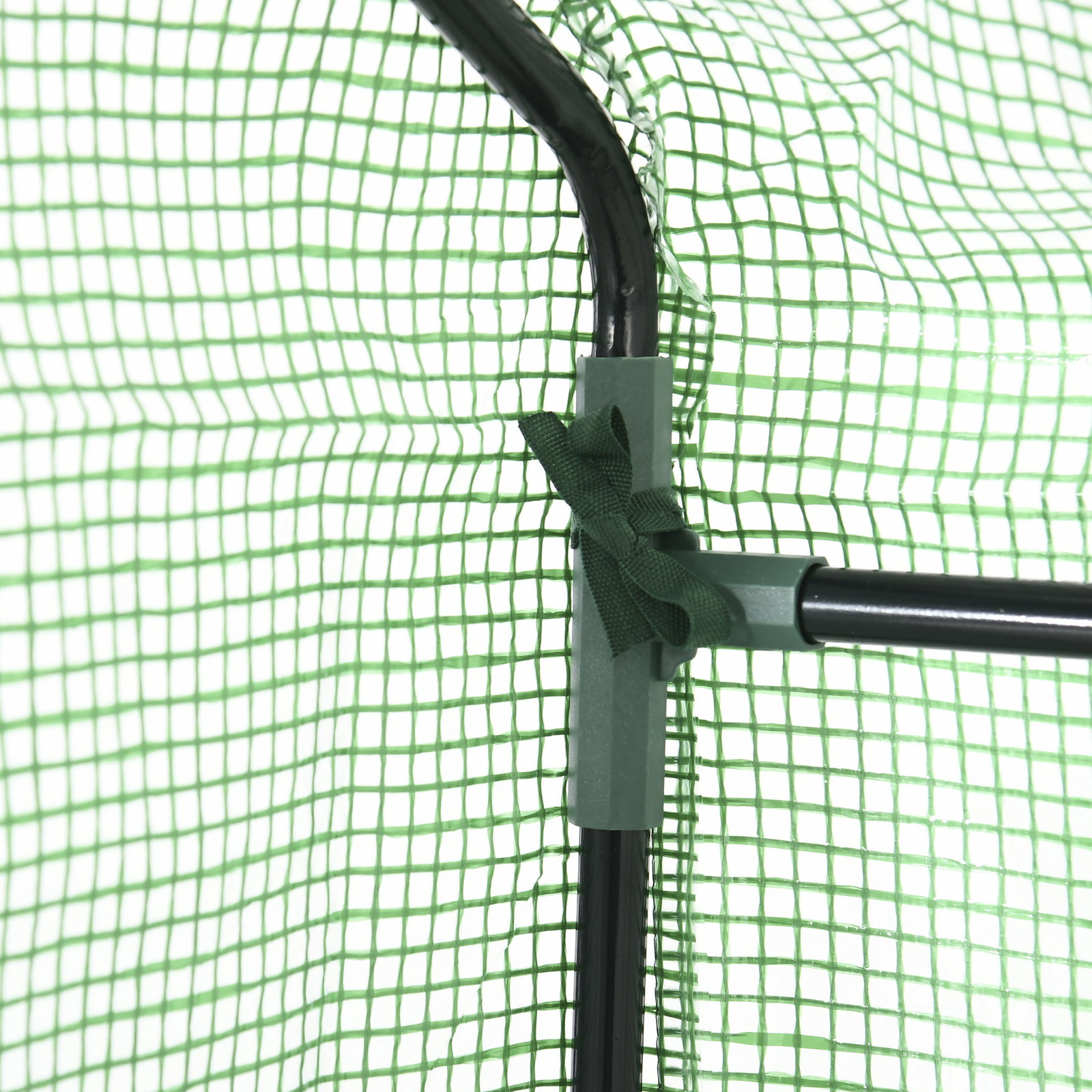 Estufa de Jardim 140x70x190cm Estufa com 4 Prateleiras Porta Enrolável Cobertura de PE 140g/m² e Estrutura de Aço para Cultivos