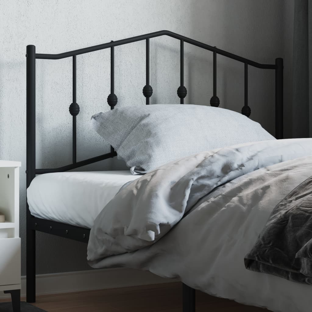 Cabeceira de substituição 107 cm metal preto