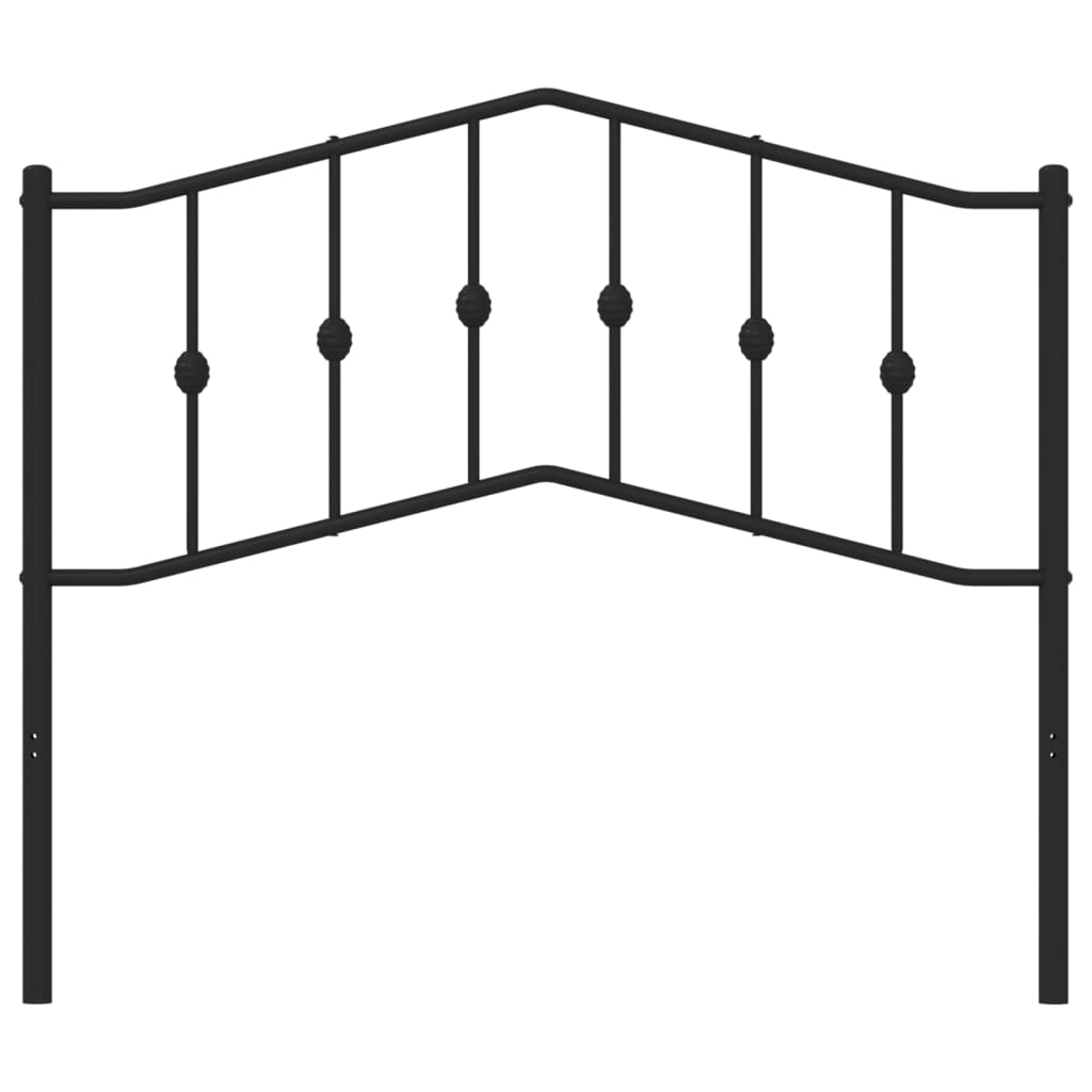 Cabeceira de substituição 107 cm metal preto