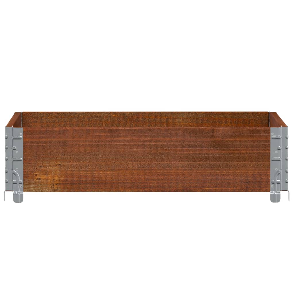 Colar para paletes 80x60 cm madeira de pinho maciça castanho