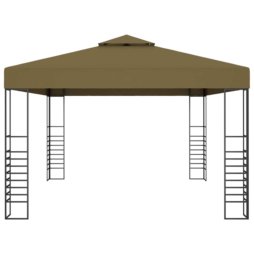 Gazebo 3x4 m 180 g/m² cinza-acastanhado