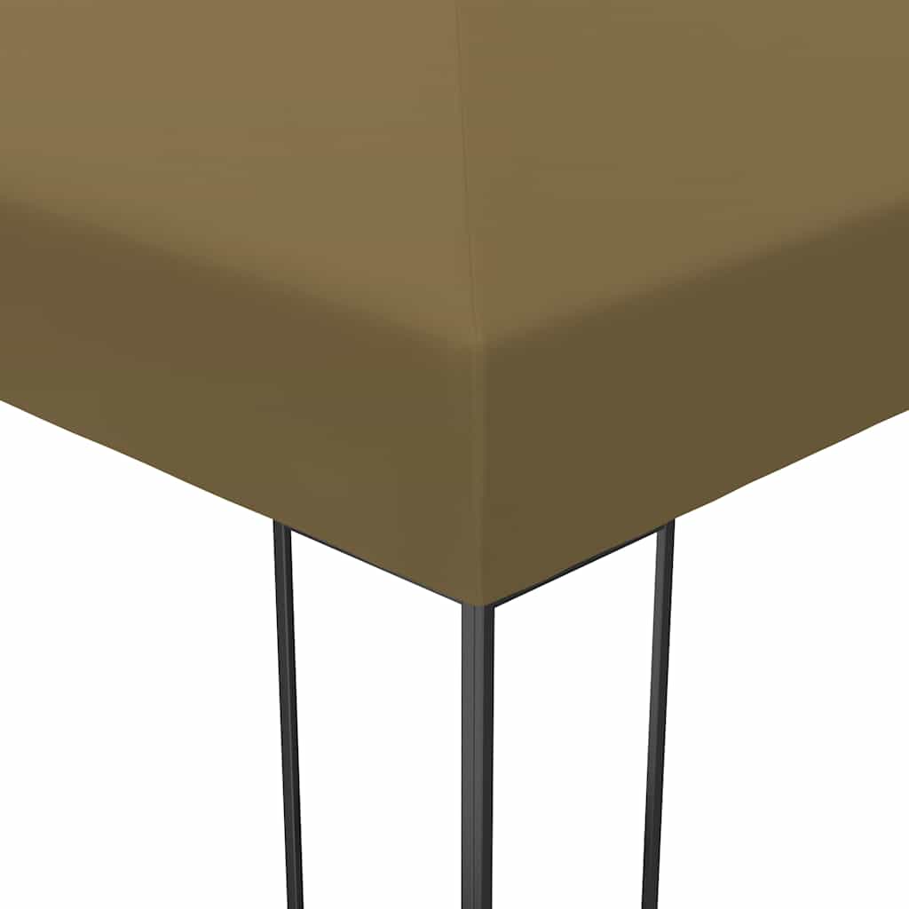Gazebo 3x4 m 180 g/m² cinza-acastanhado