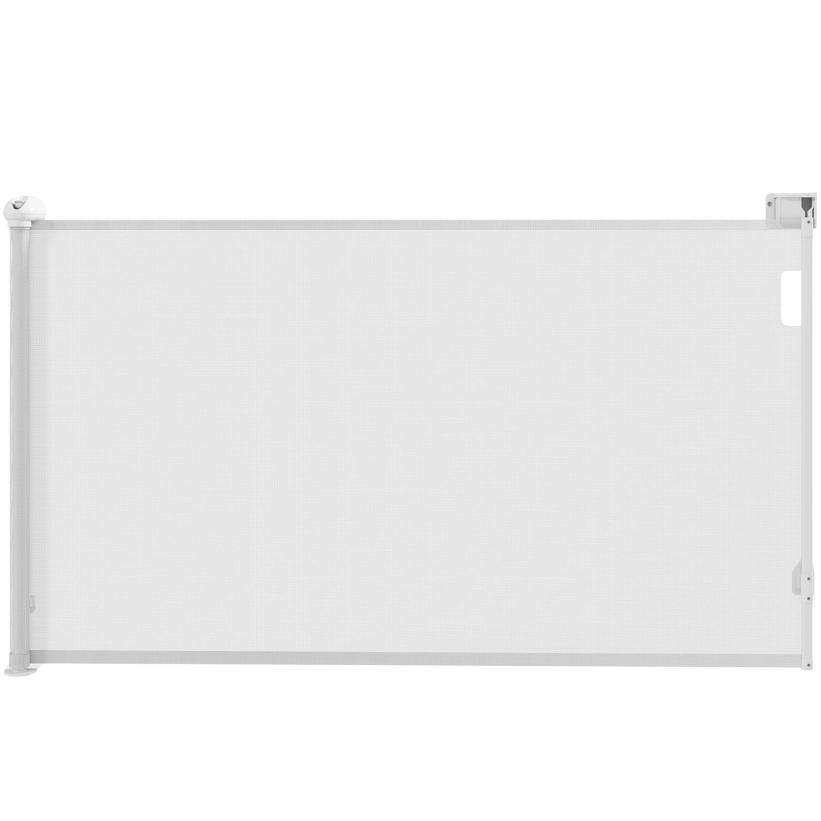 Barreira para cães retrátil 0-144 cm para cães pequenos barreira de segurança para animais de estimação com fecho branco