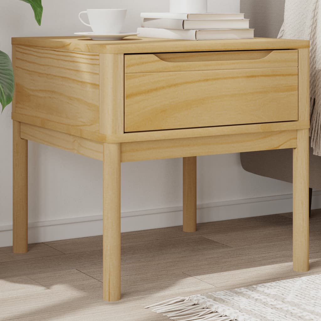 Mesa para candeeiro floro 55x55x54 cm pinho maciço castanho mel