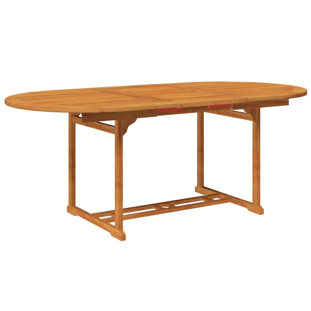 7 Pcs conjunto de jantar exterior madeira acácia maciça 150-200 cm