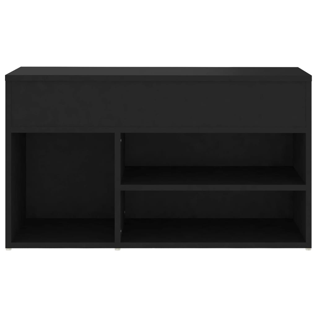 Banco sapateira 80x30x45 cm derivados de madeira preto