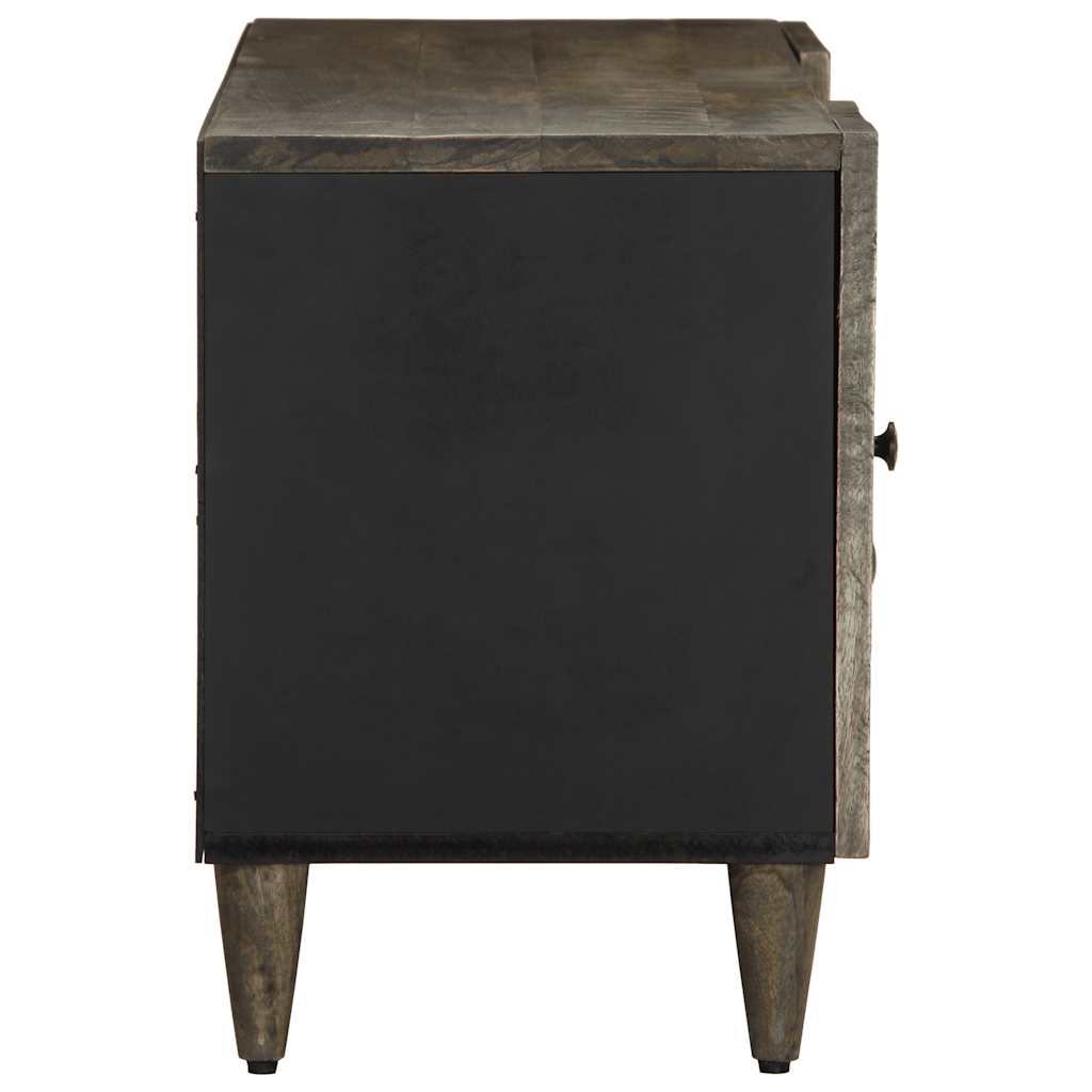 Móvel TV cinzento claro 105x33,5x46 cm madeira mangueira maciça