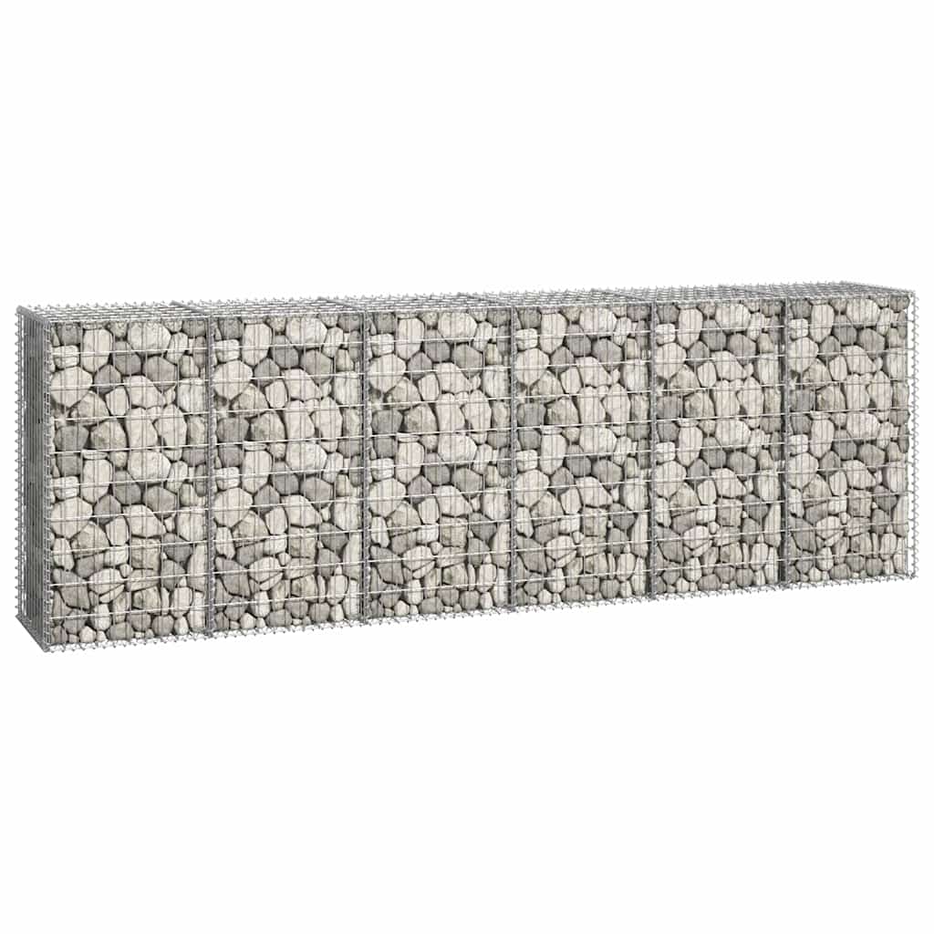 Muro gabião com tampas aço galvanizado 300x50x100 cm