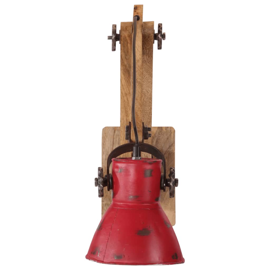 Candeeiro de parede 25 w 96x15x20 cm e27 vermelho desgastado