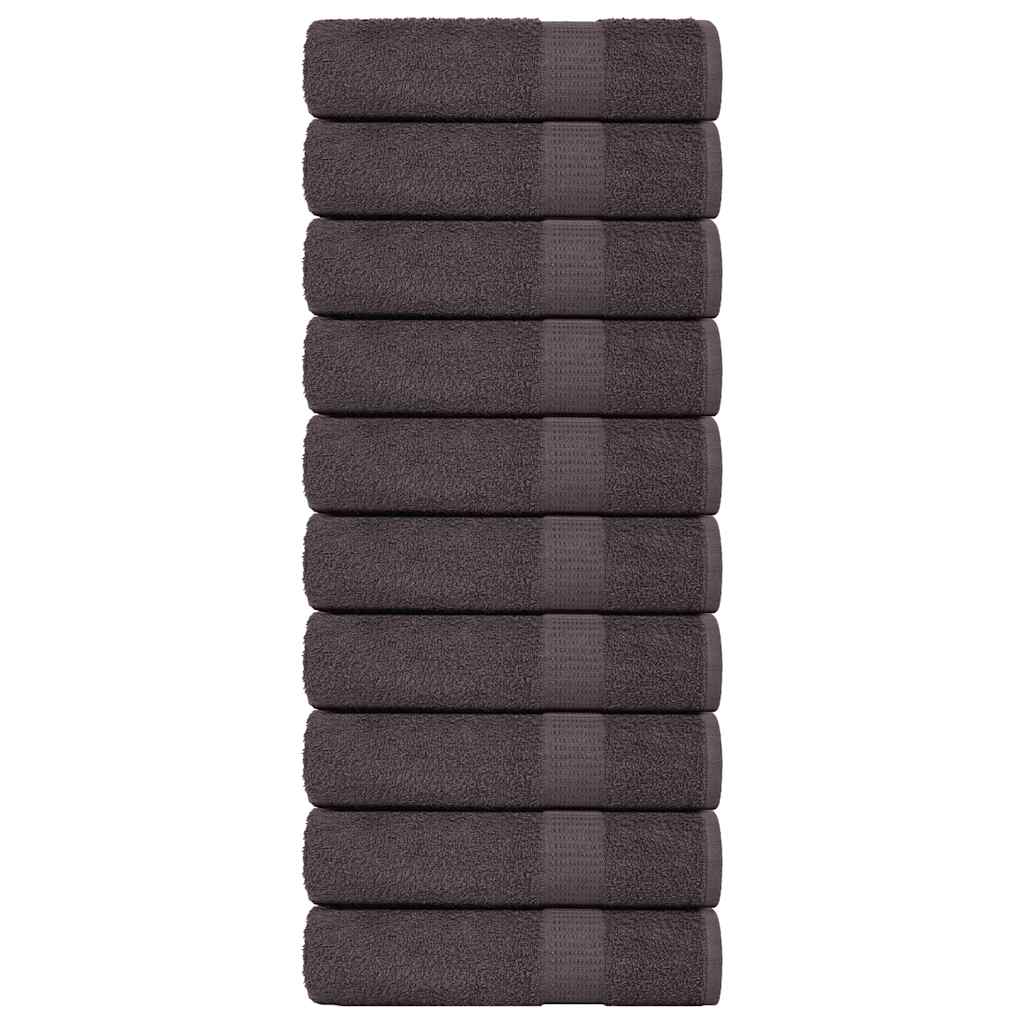 Toalhas de banho frogn 10 pcs 100x150cm 360 g/m² antracite