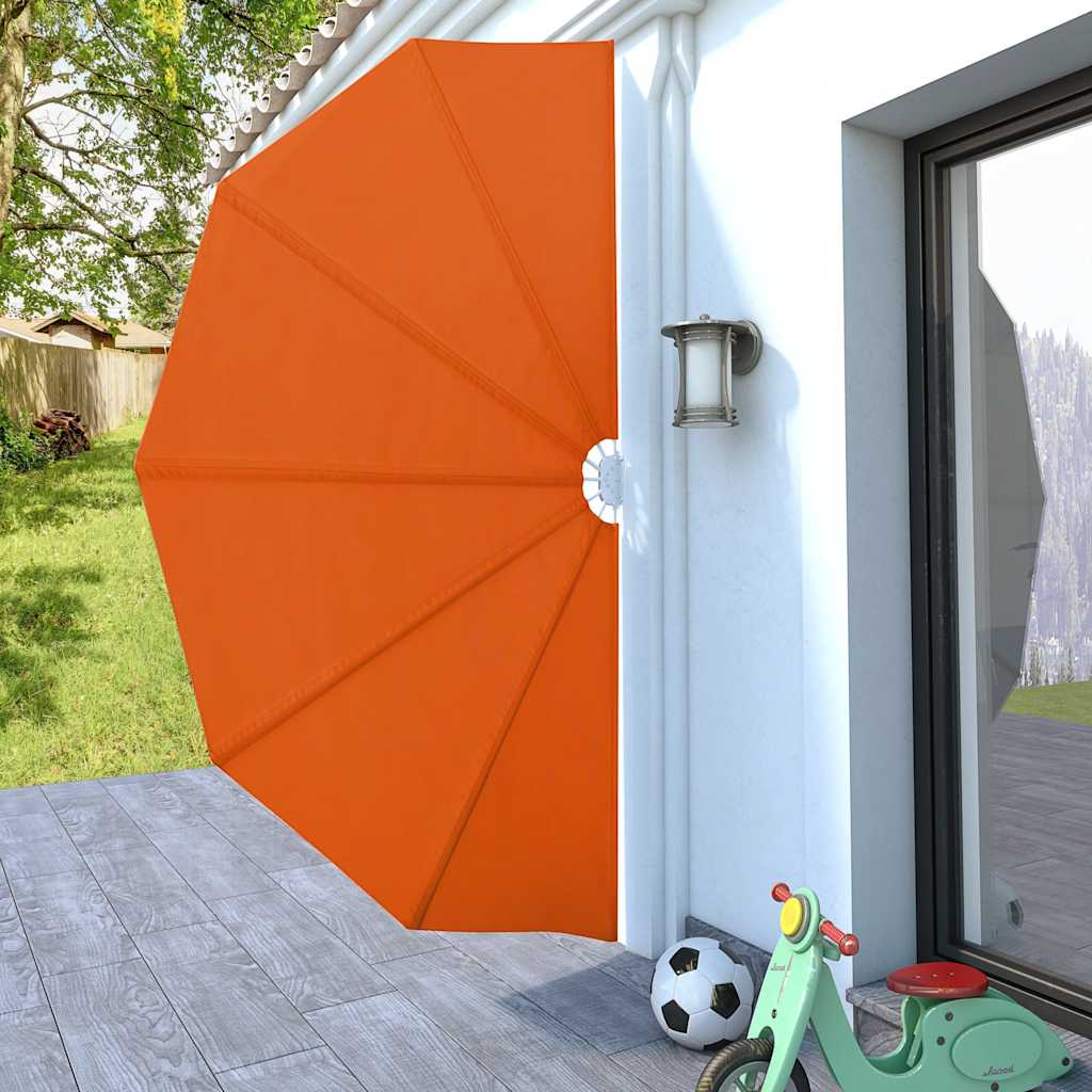 Toldo lateral dobrável para terraço 160 cm terracota