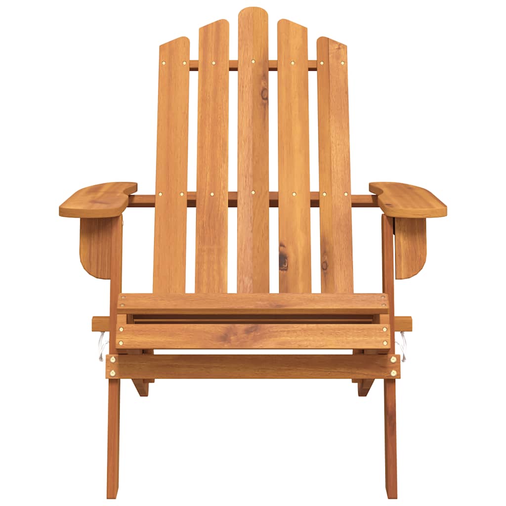 Cadeira adirondack para jardim em madeira de acácia maciça