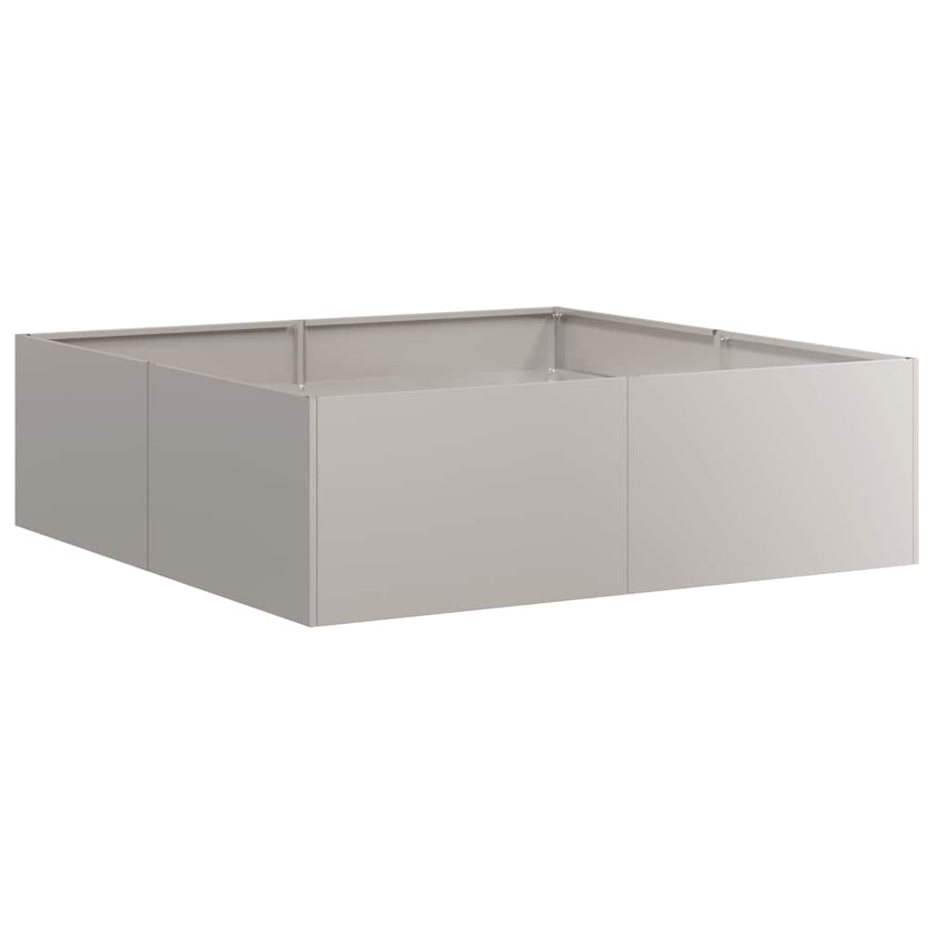 Floreira enferrujada 100x100x30 cm aço resistente