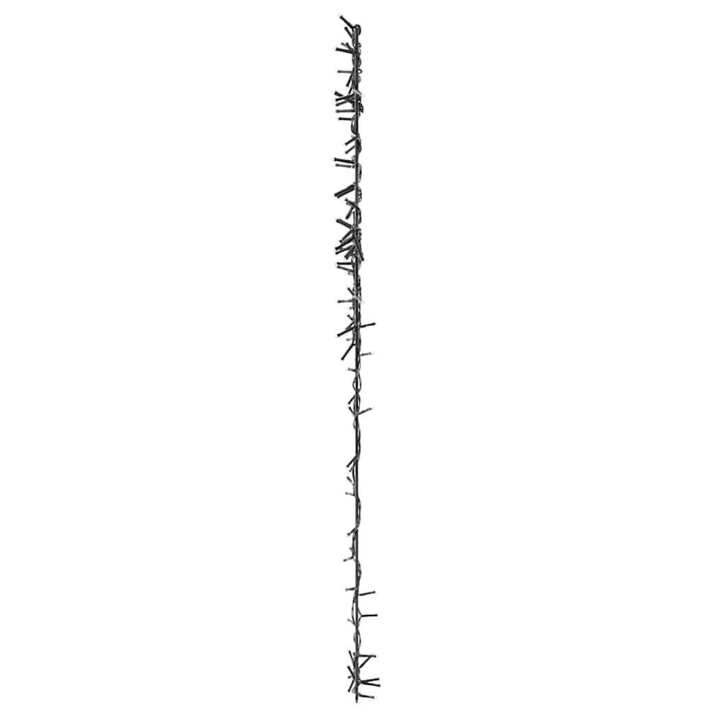 Luzes de natal silhueta estrela cadente 115 leds branco quente