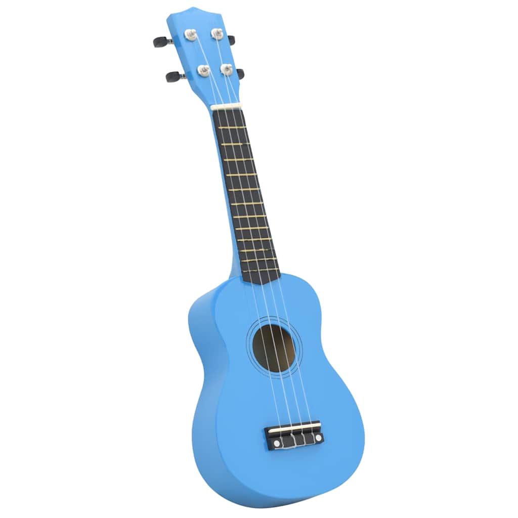 Conjunto ukulele soprano infantil com saco 23" azul-bebé