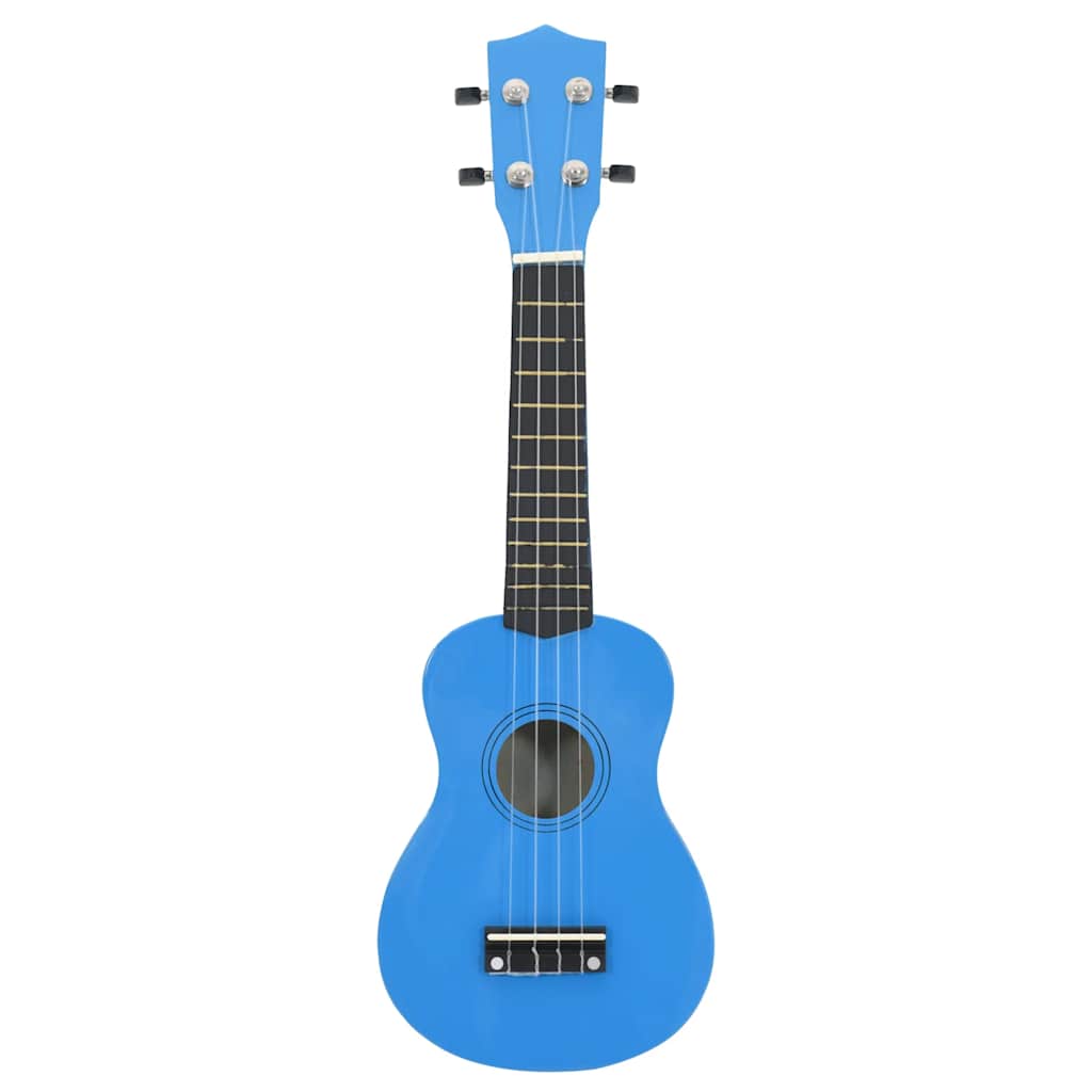 Conjunto ukulele soprano infantil com saco 23" azul-bebé