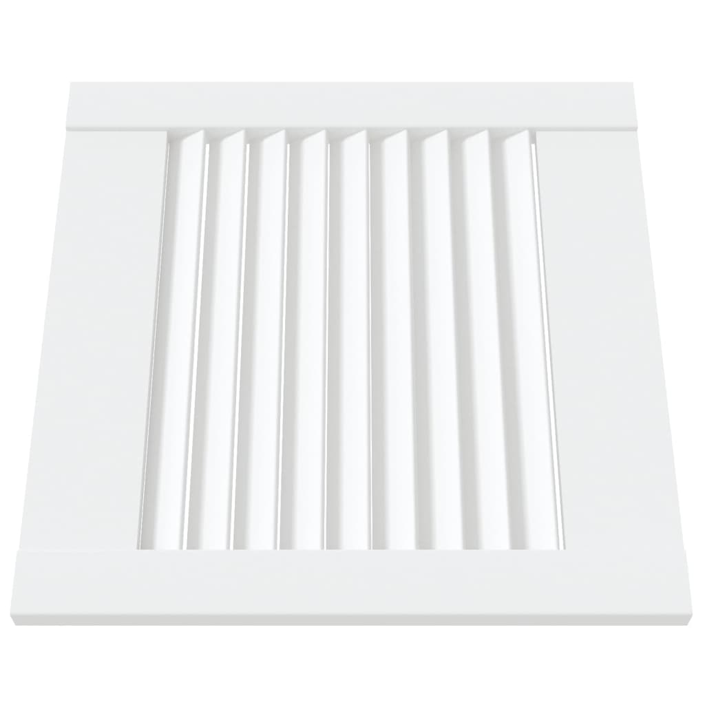 Portas de armário 2 pcs design de persiana pinho maciço branco