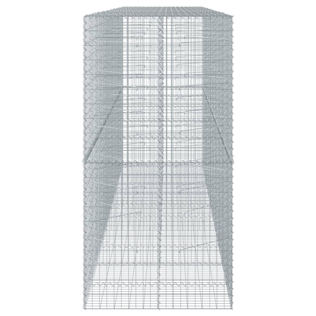 Cesto gabião com cobertura 500x100x200 cm ferro galvanizado