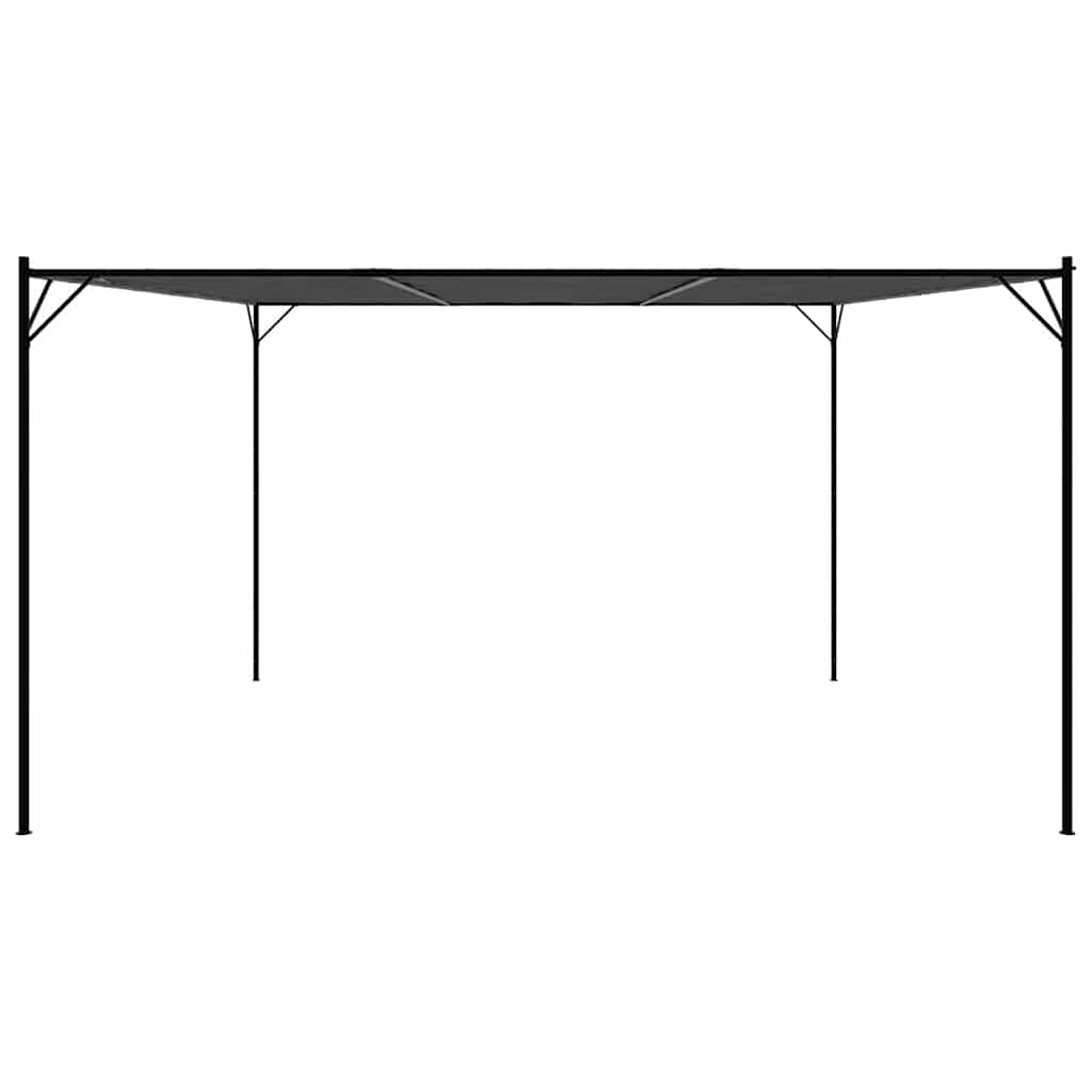 Gazebo 4x4 m 180 g/m² tecido e aço antracite