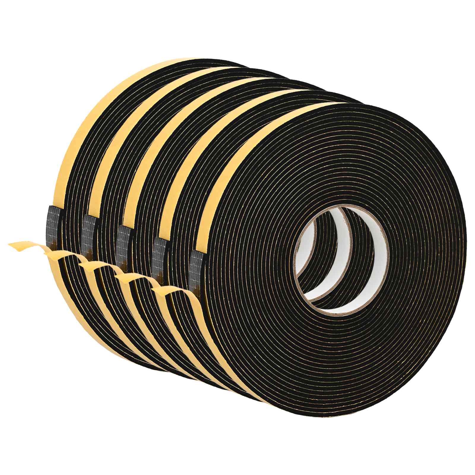 Fita de espuma autoadesiva 5 unid. preto 15mm x 10m espuma cr