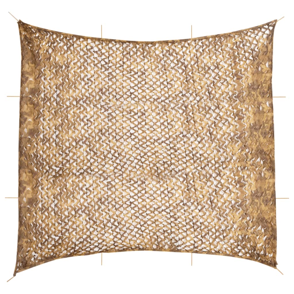 Rede de camuflagem com saco de arrumação 614x581 cm areia