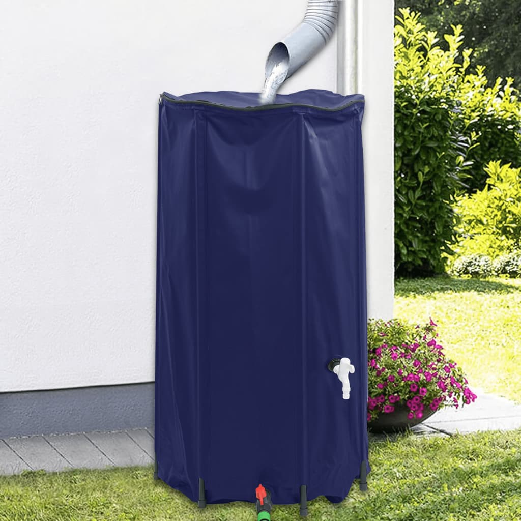 Depósito de água dobrável com torneira 100 l PVC