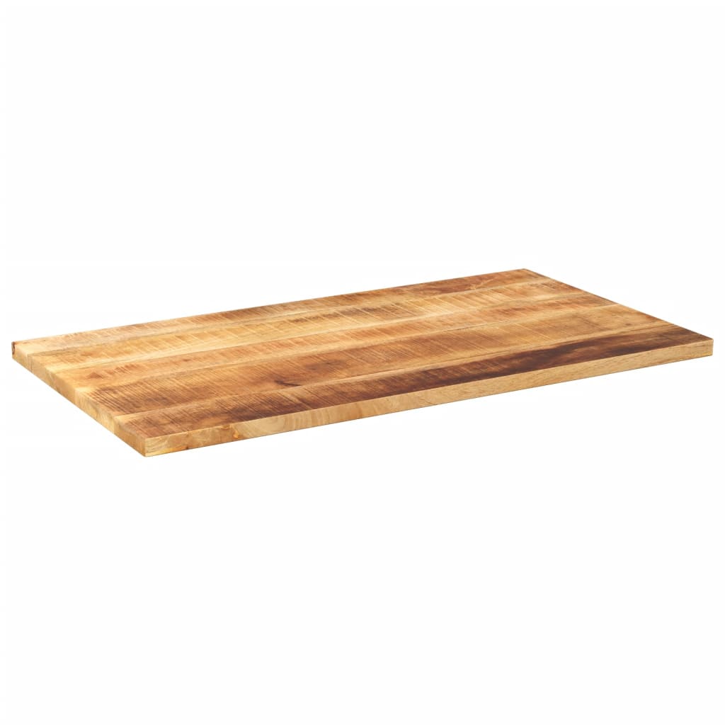 Tampo de mesa retangular 120x70x2,5 cm mangueira áspera maciça