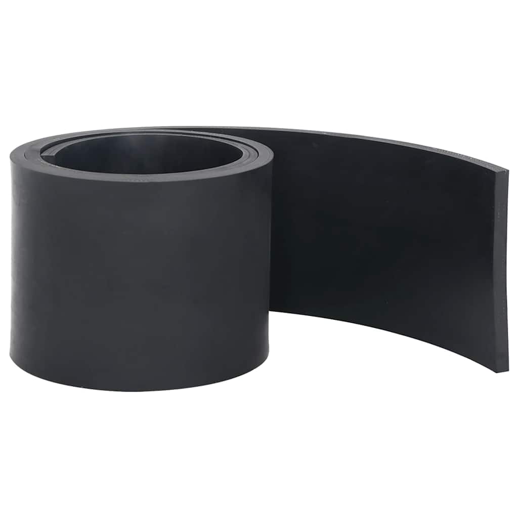 Borda de borracha para arado de neve preto 180x15x1 cm