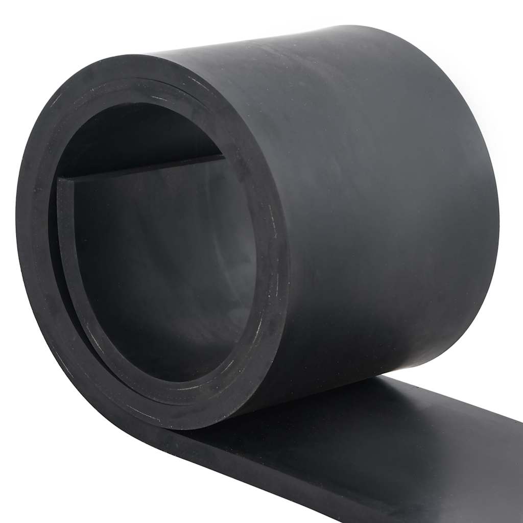 Borda de borracha para arado de neve preto 180x15x1 cm