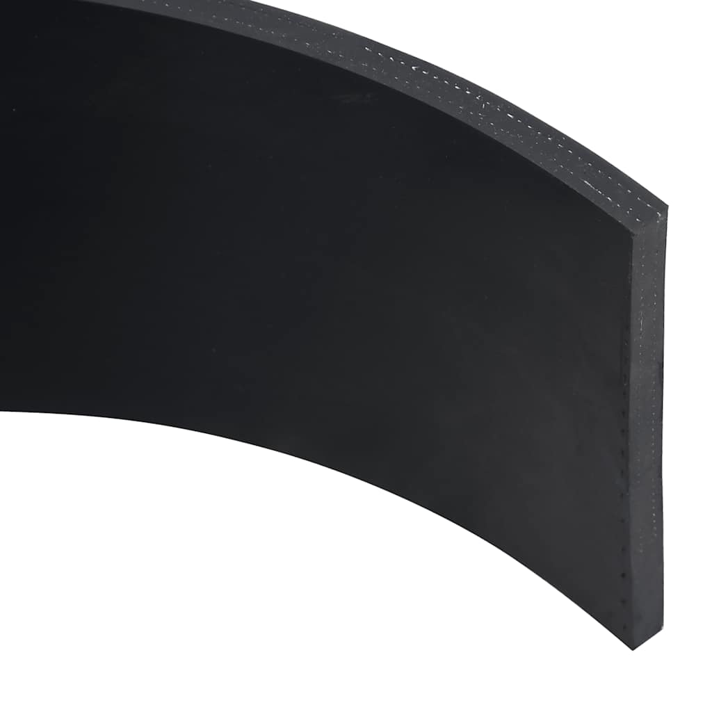 Borda de borracha para arado de neve preto 180x15x1 cm