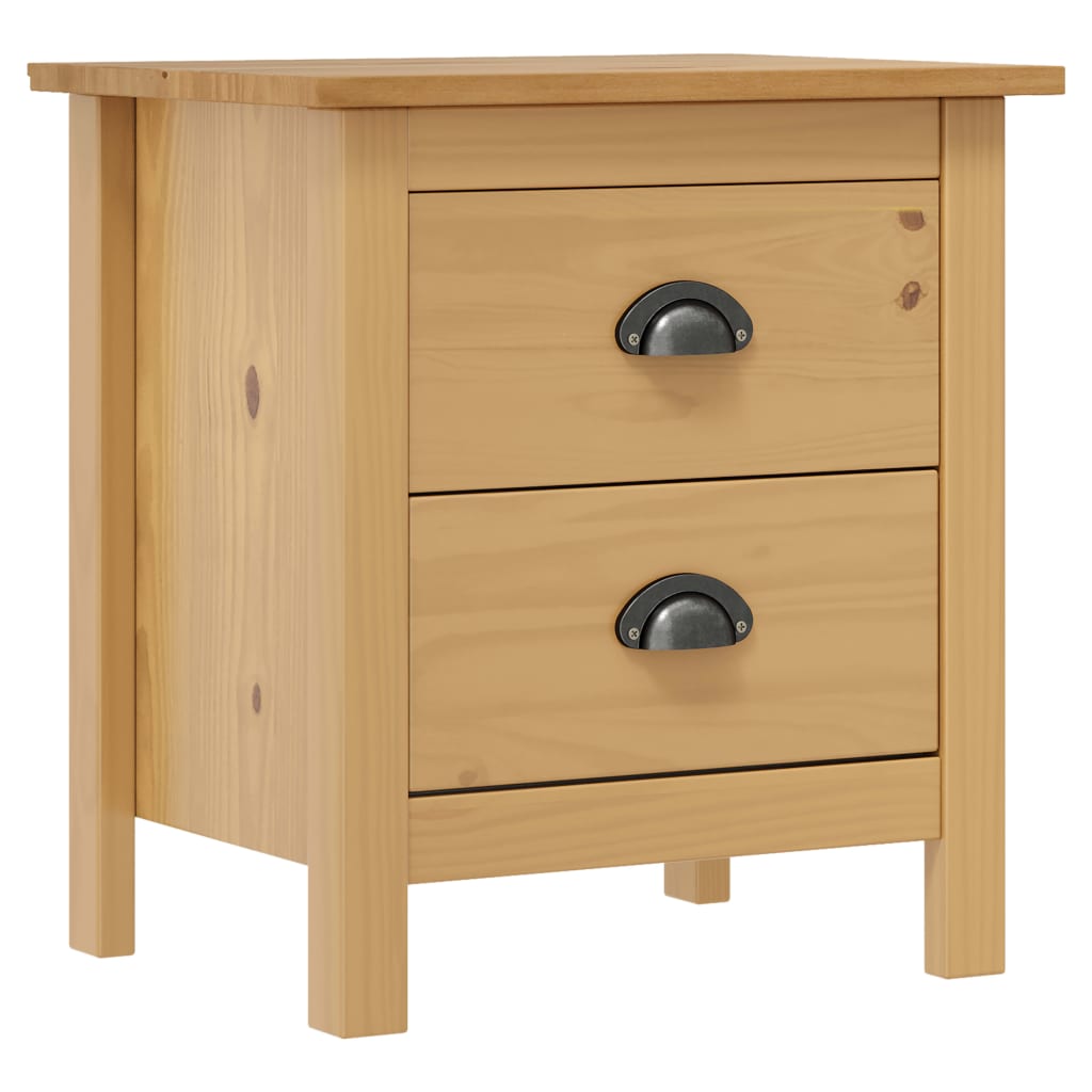 Mesas de cabeceira hill range 2 pcs 46x35x49,5 cm pinho maciço