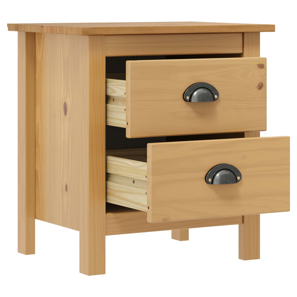 Mesas de cabeceira hill range 2 pcs 46x35x49,5 cm pinho maciço
