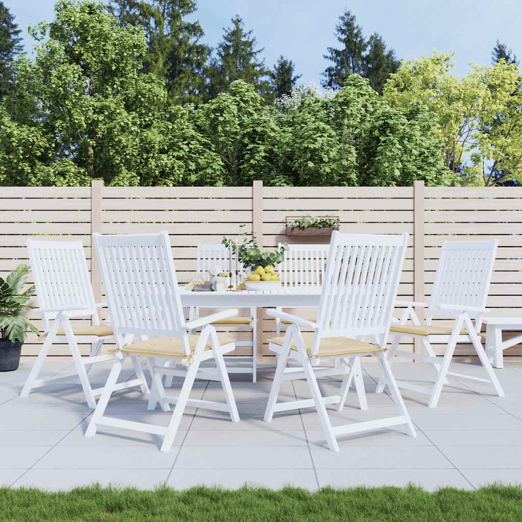 Almofadões p/ cadeiras jardim 6 pcs 40x40x4 cm oxford bege