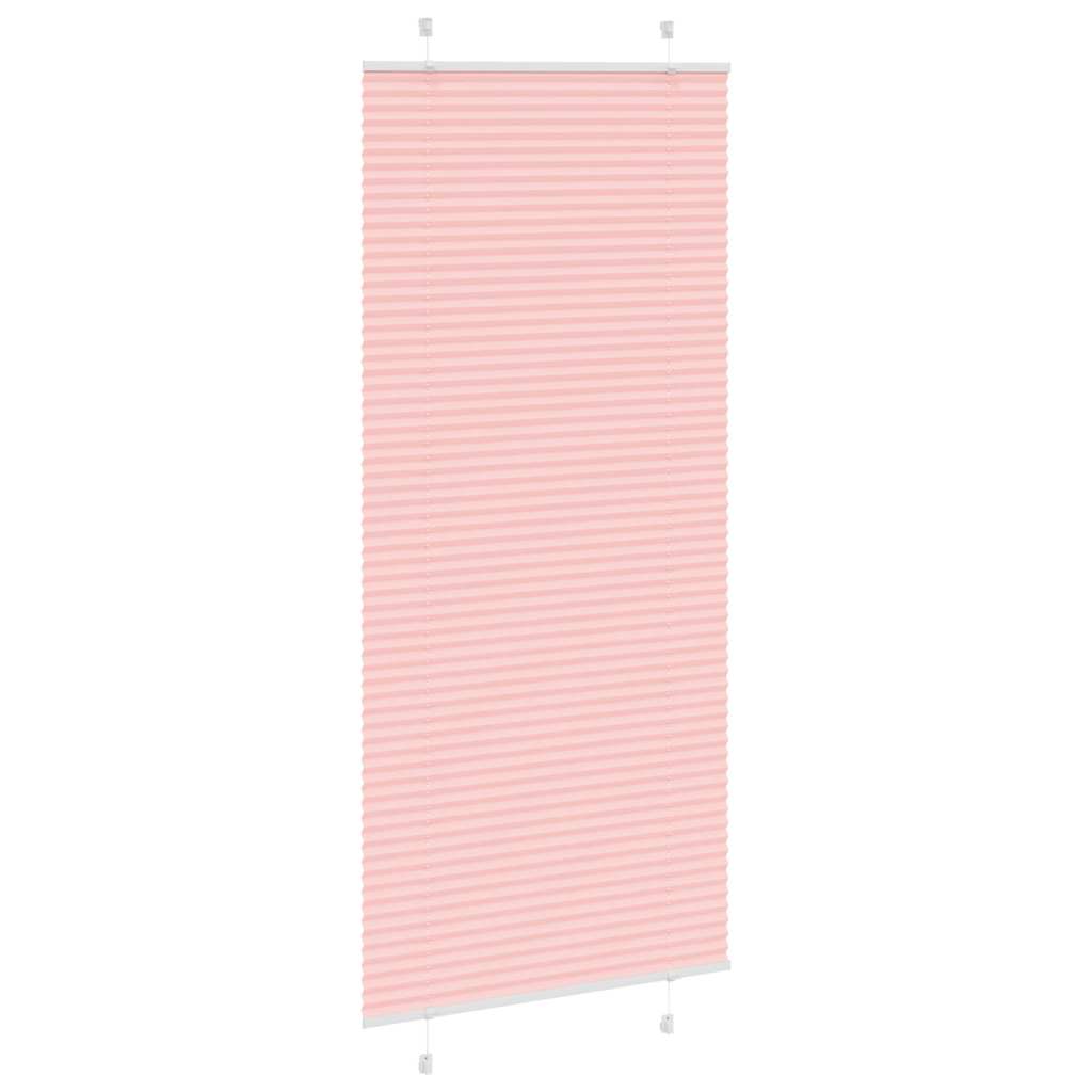 Rosa plissada cega 100x200 cm largura tecido 99,4 cm poliéster