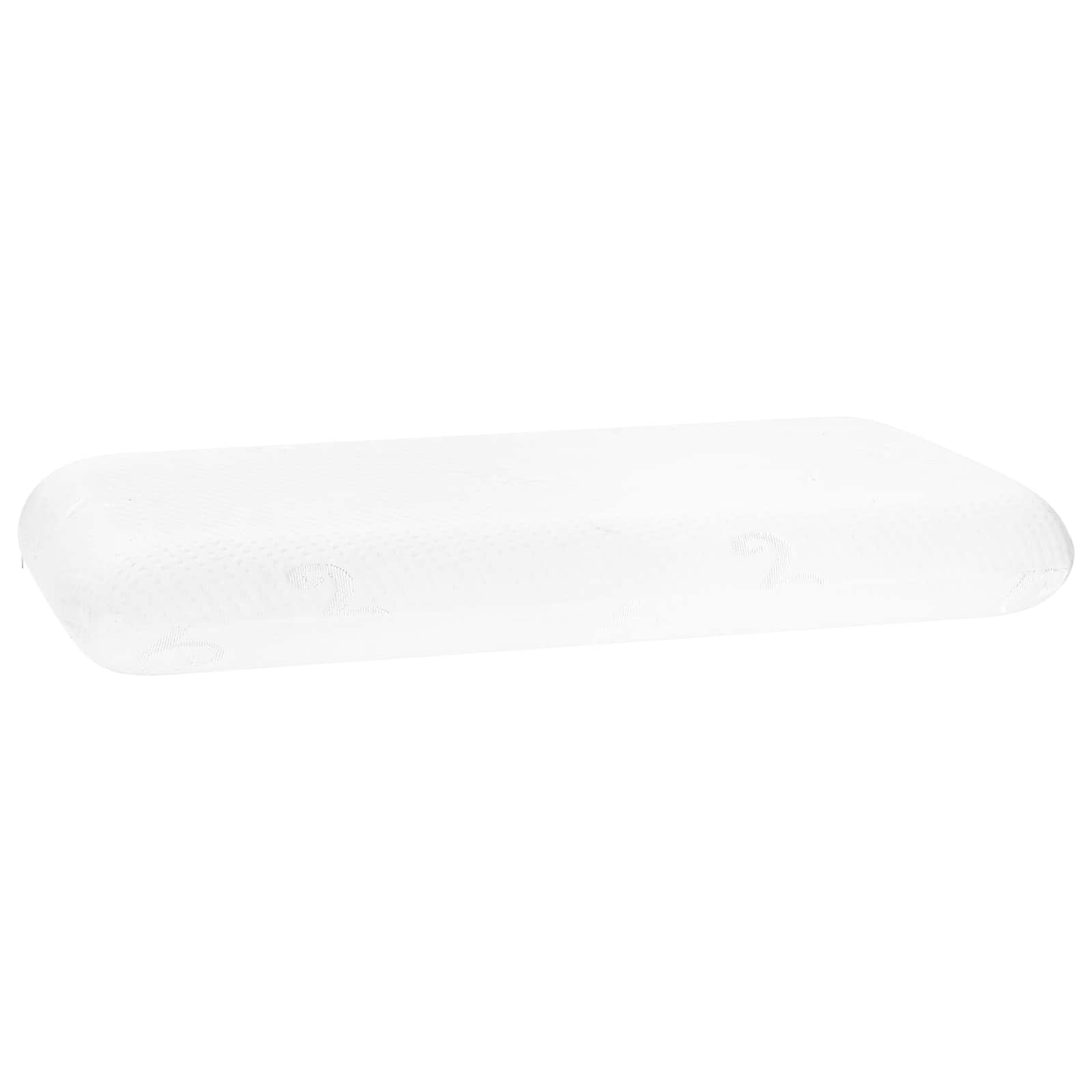 Travesseiro para dormir liso branco 70 x 36 x 13,5 cm
