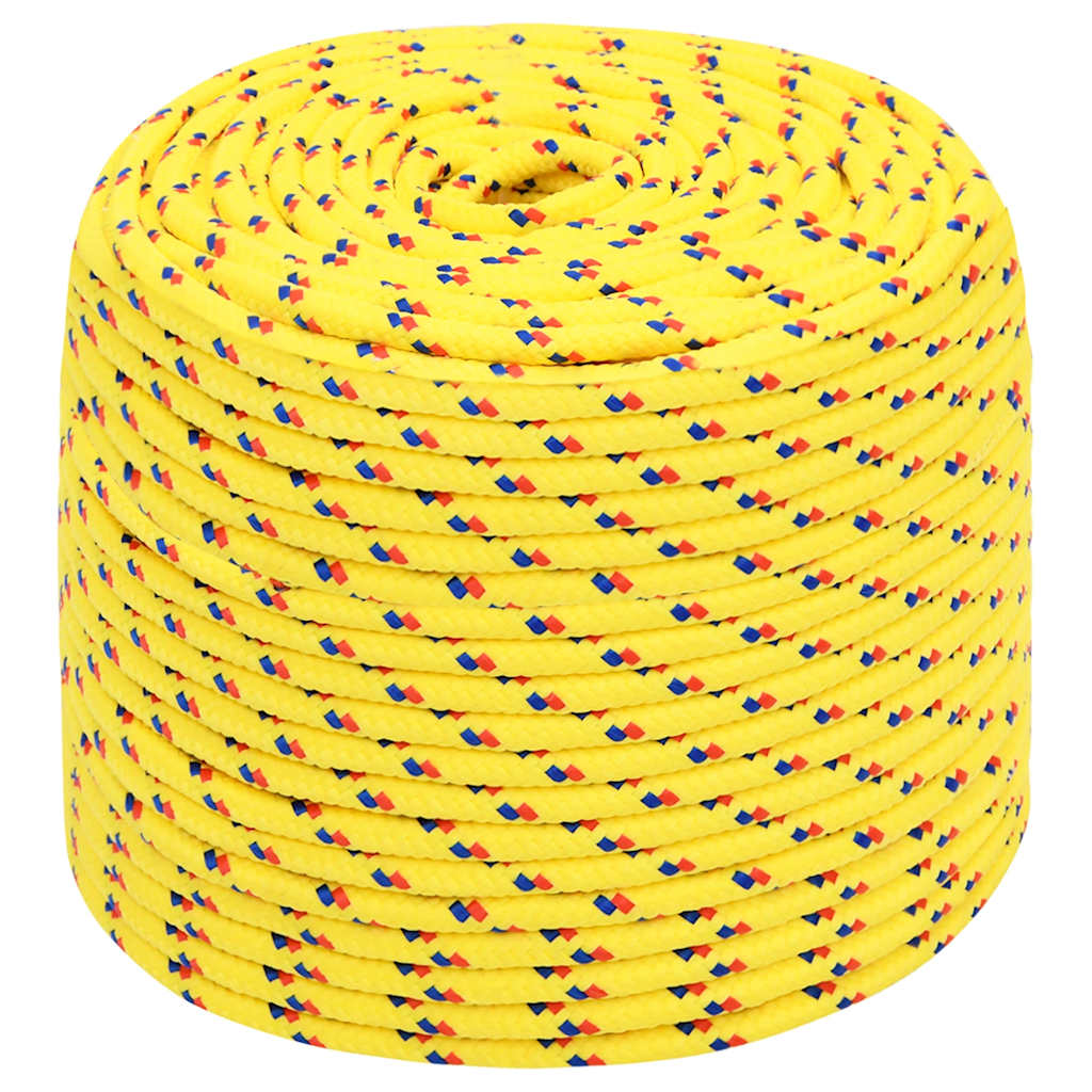 Corda de barco 6 mm 50 m polipropileno amarelo