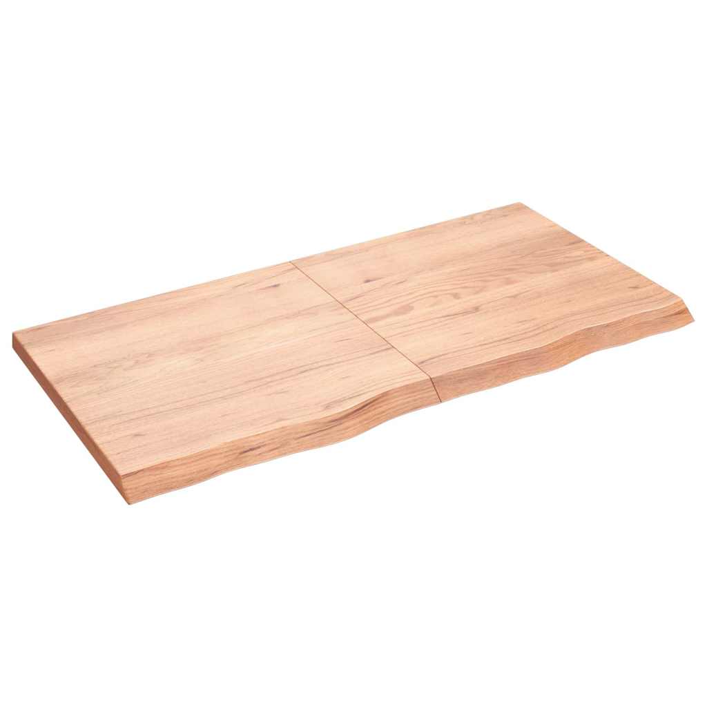 Prateleira de parede 120x60x(2-4) cm carvalho tratado castanho