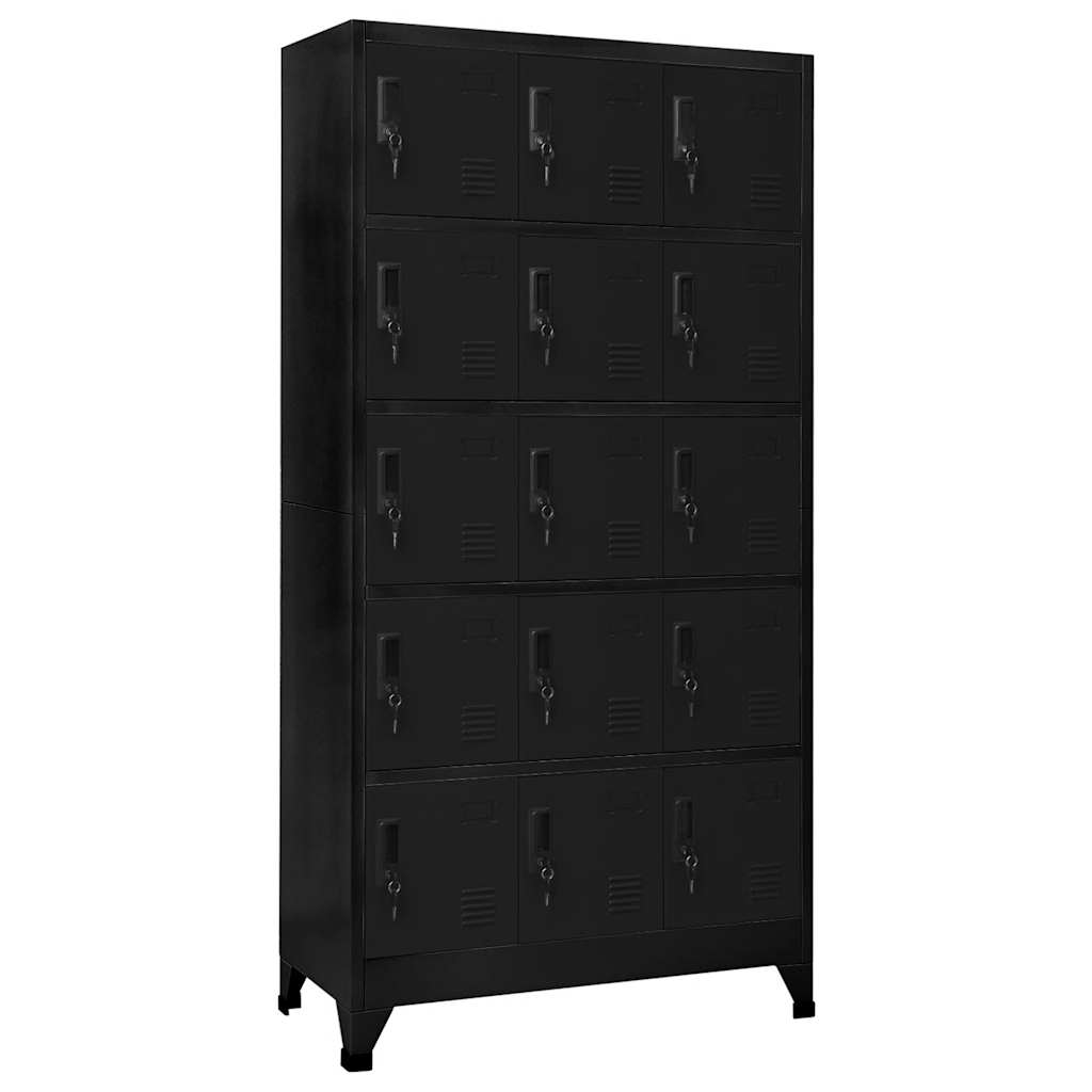 Cacifo 90x40x180 cm aço preto