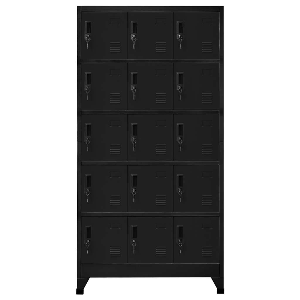 Cacifo 90x40x180 cm aço preto