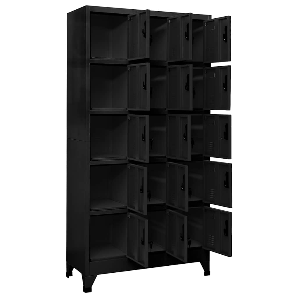 Cacifo 90x40x180 cm aço preto