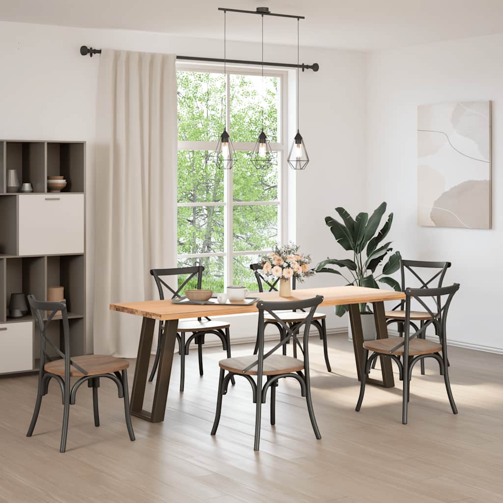 Pés de mesa de console em forma de u, 2 peças, aço natural, 28 x (72-73) cm, aço