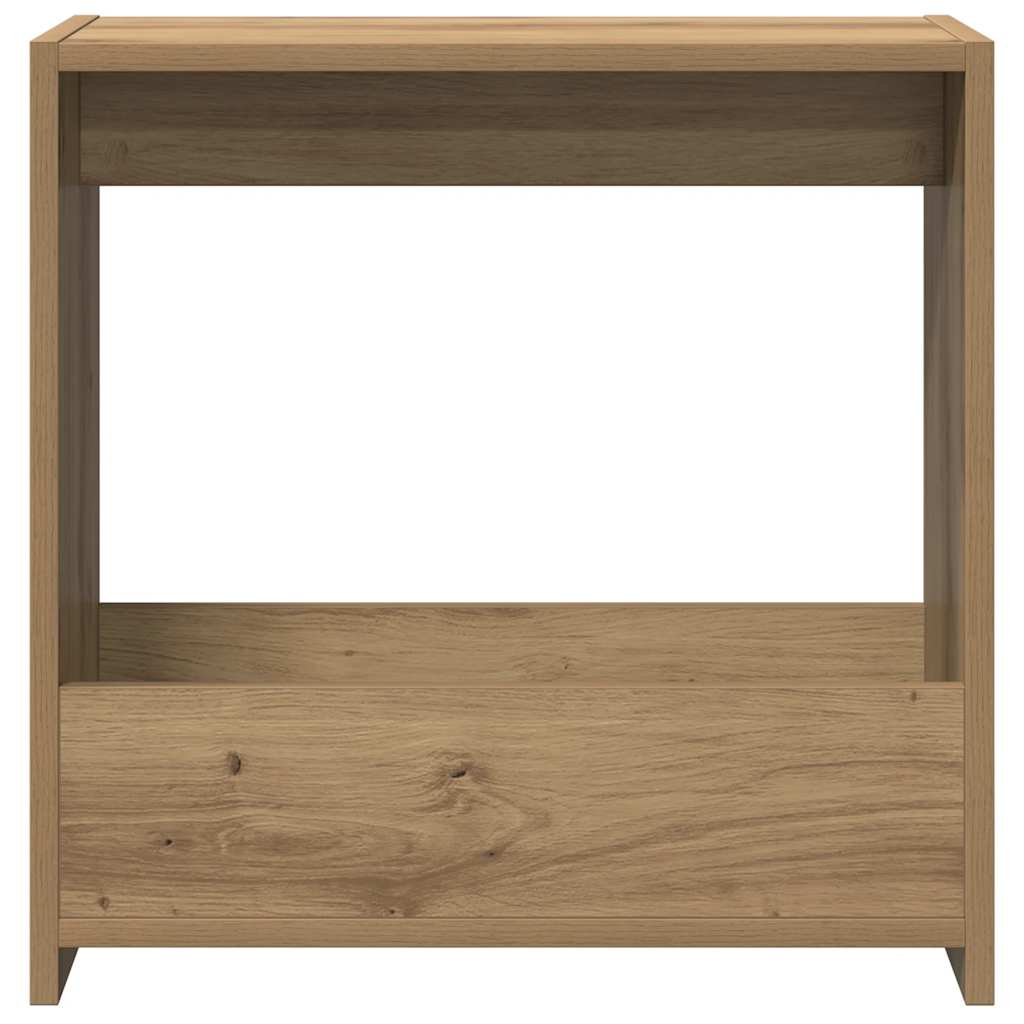 Mesa de apoio 50x26x50cm derivados madeira carvalho artisiano