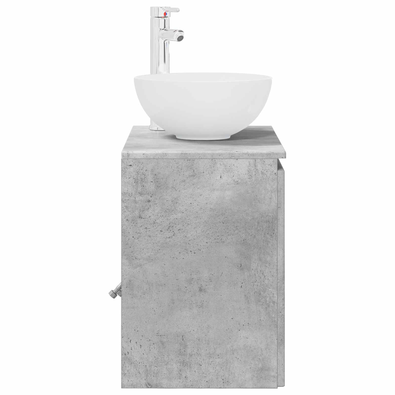 Vaidade com pia suspensa cinzento cimento 49,5 x 41 x 64,5 cm
