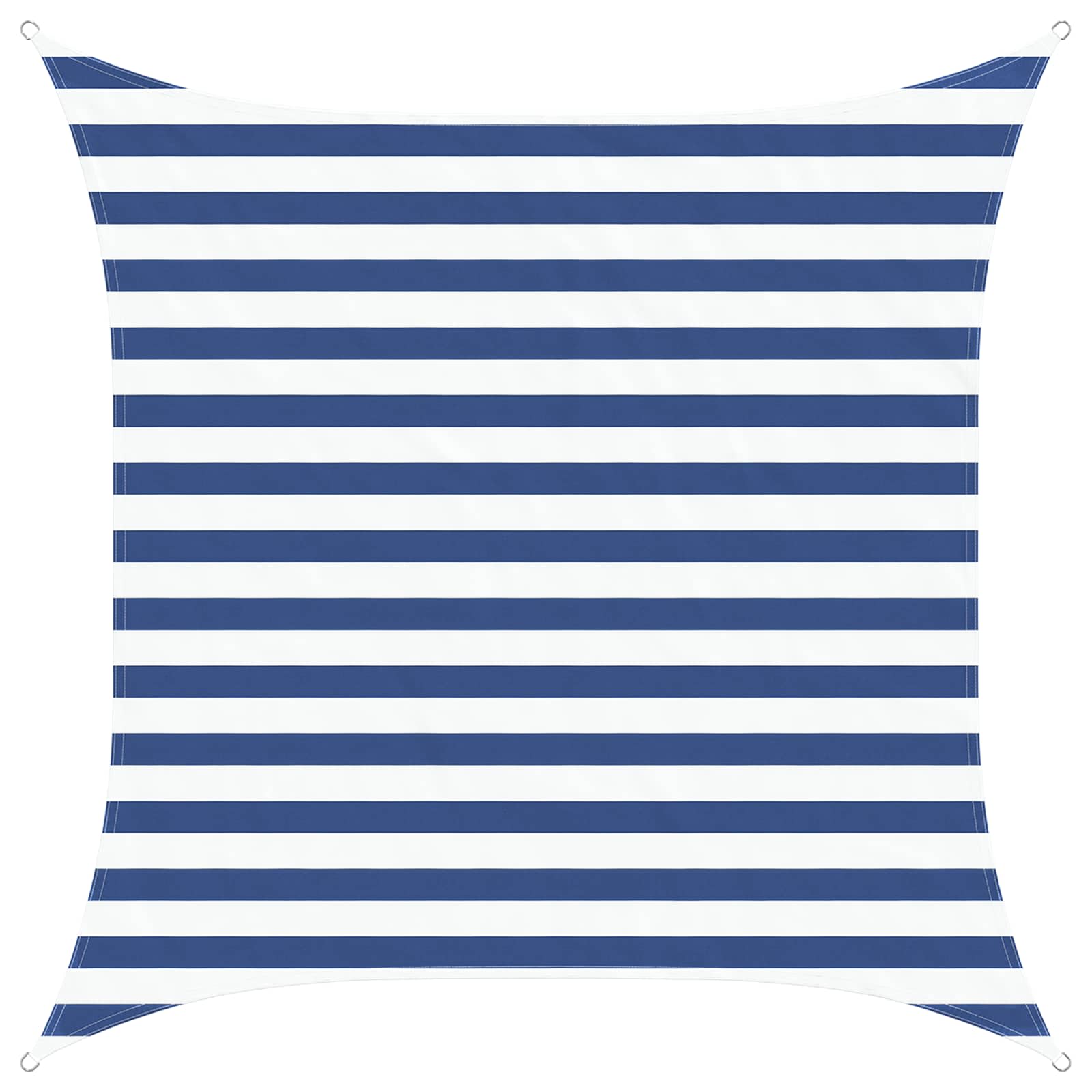 Vela de sombra solar azul e branco 2 x 2 m