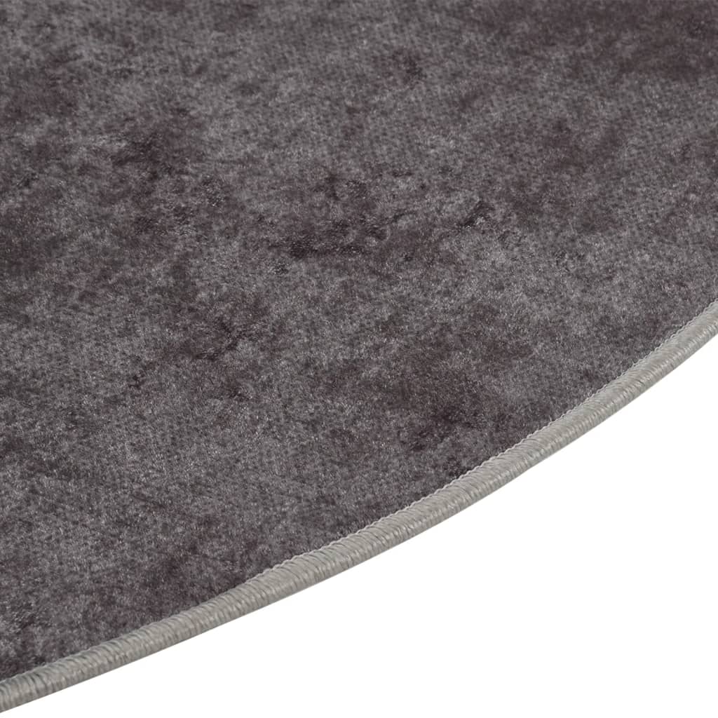 Tapete lavável ø 200 cm cinzento