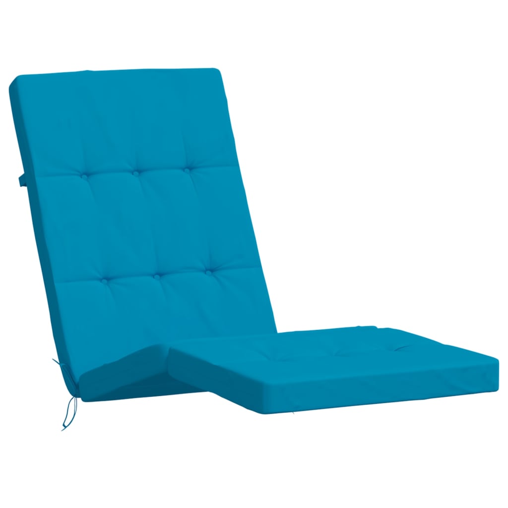Almofadões p/ cadeira de terraço 2 pcs tecido oxford azul-claro