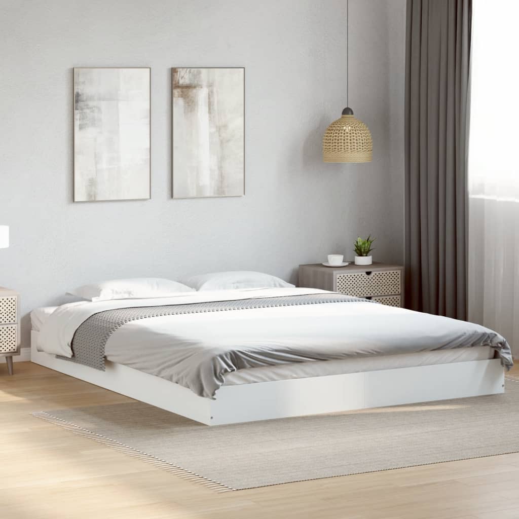 Estrutura de cama sem colchão 160x200 cm branco